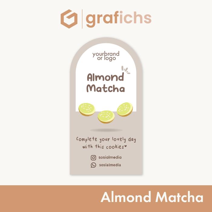 Gambar [10 pcs] Stiker Kue Cookies GISK34 by Grafichs - Almond London dari Grafichs Kab. Bogor 5 Tokopedia