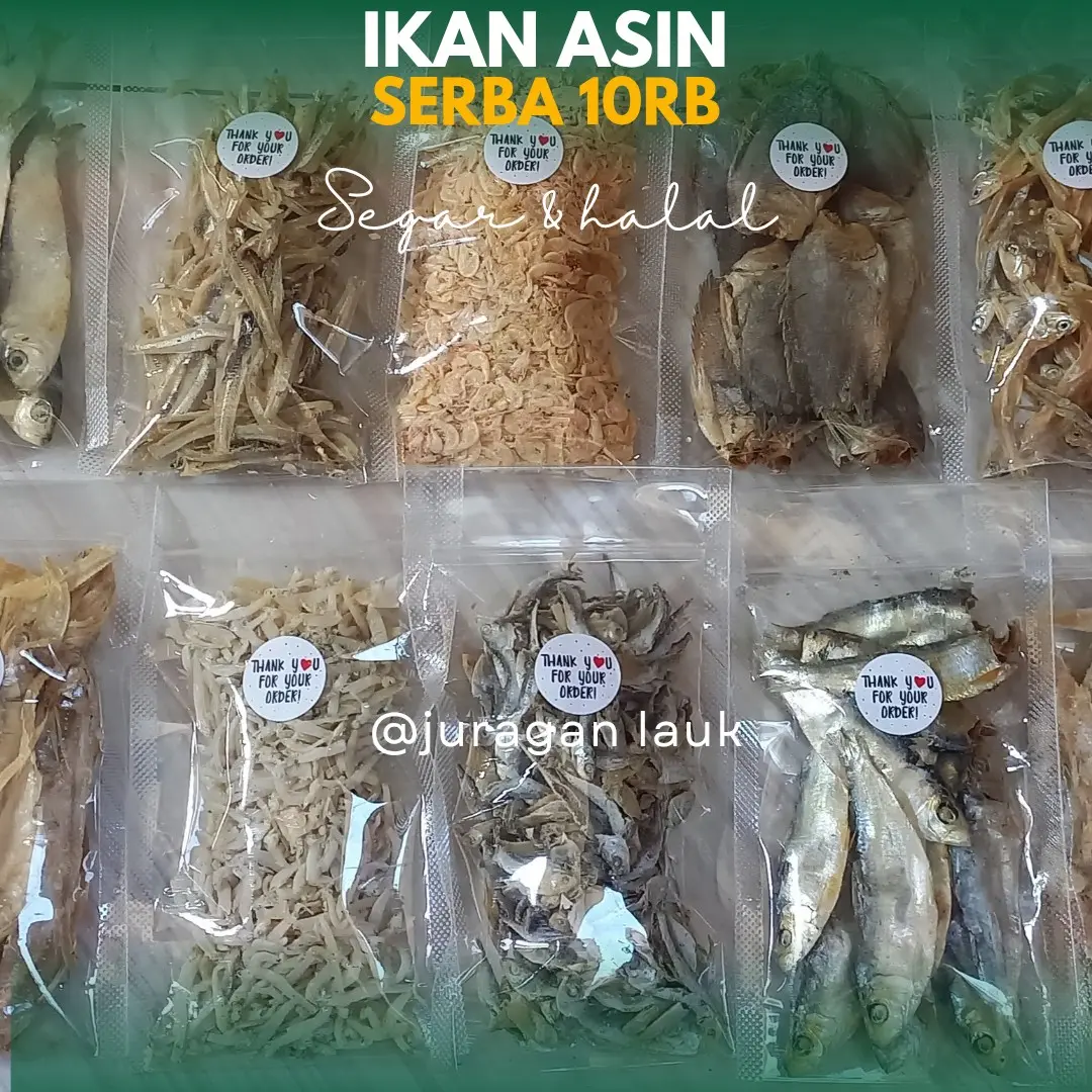 paket hemat ikan asin termurah serba 10rb terbaik beseller Food