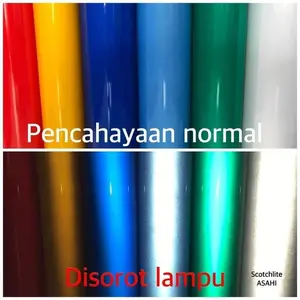 Sticker scotchlite skotlet reflective sheeting lebar 60cm x 50cm