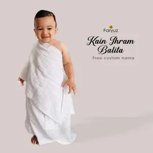 Super Kain Ihram Bayi Balita Anak Tk Paud Manasik Umrah Haji Ihrom Instan Terbaru !!!
