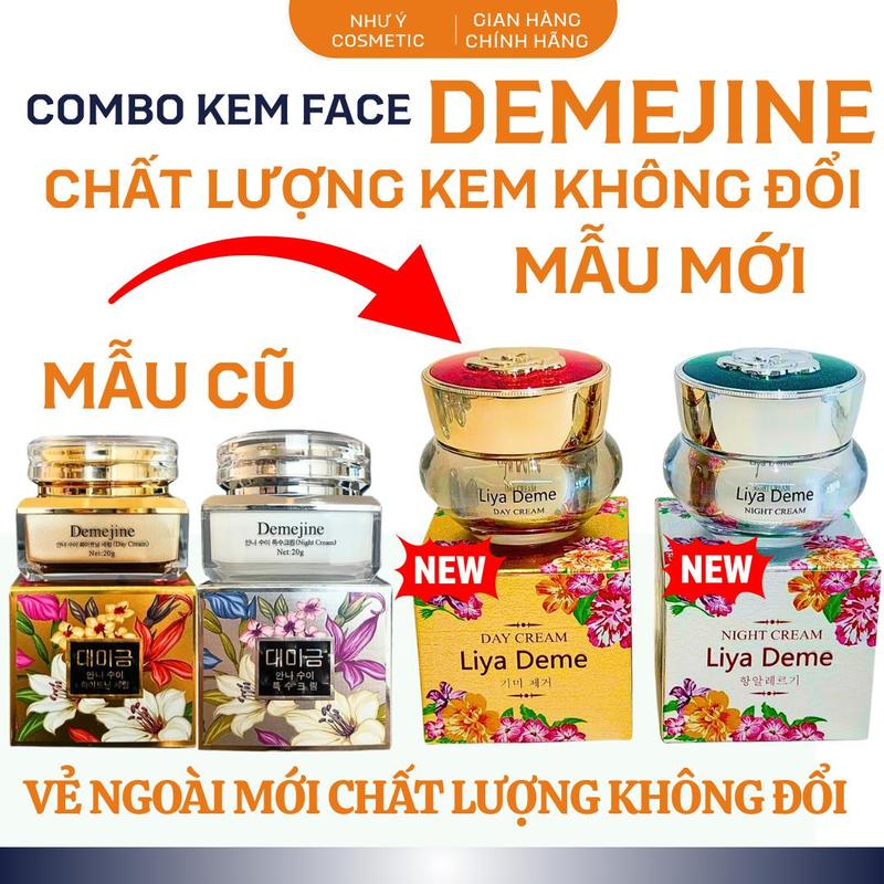 1 Mẫu Mới Cặp Kem Demejine Ngày Và Đêm 20gr Hỗ Trợ Khuyết Điểm Làn Da Chăm Sóc Da