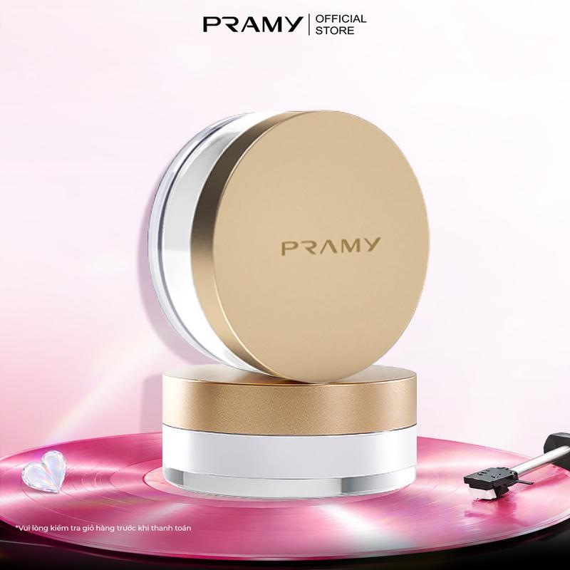 PRAMY Phấn Phủ Kiềm Dầu Dạng Bột Mỏng Nhẹ Kiểm Soát Dầu Nhỏ Gọn Tiện Lợi PRAMY Translucent Loose Powder Travel Size 8g