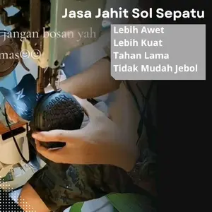 Jahit Sol Sepatu Bola & futsal rapih dan buat sepatu jadi lebih kuat