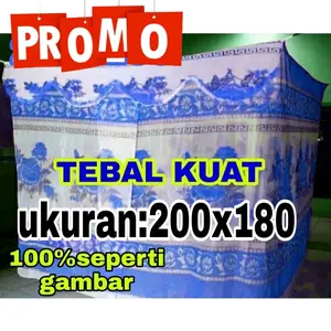 kelambu nyamuk premium ukuran 200x200 200x180 200x150 200x120 kelambu tebal