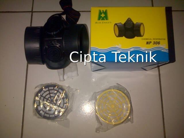 Masker Blue Eagle Asli NP 306 Double Respirator NP306 Tanpa Filter