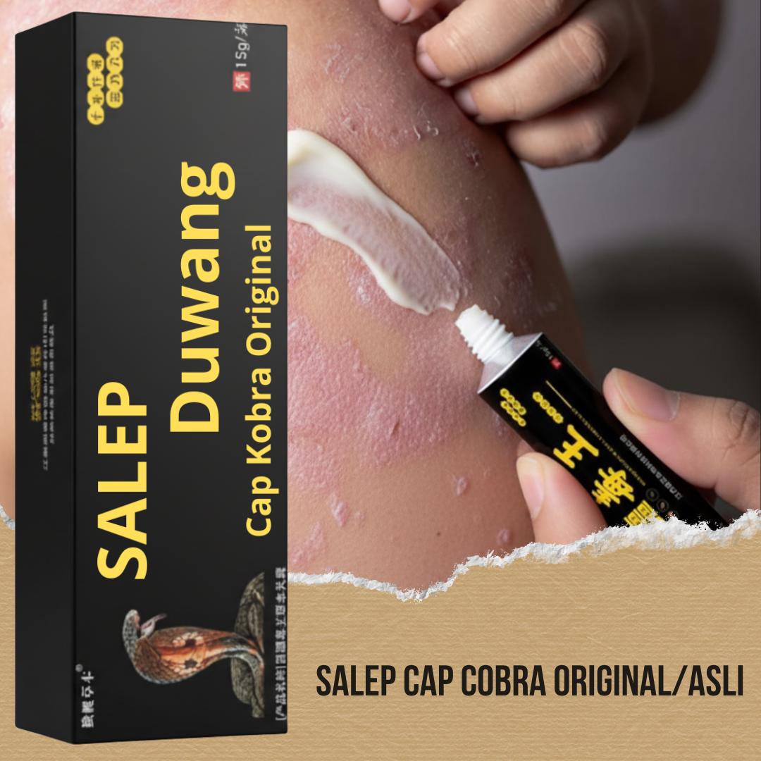 Salep/Krim Duwang Cap Kobra Hitam Original Asli Gatal Kulit  Psoriasis Eksim Kurap Kudis Panu Kutu Air Perawatan Alergi