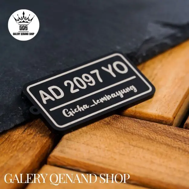 GANTUNGAN KUNCI PLAT NOMOR AKRILIK CUSTOM 017