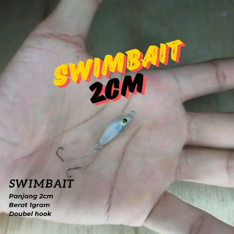 Swimbait 2cm micro|Swimbait2cm|Swimer2cm|Umpan casting micro|ikan palsu 0