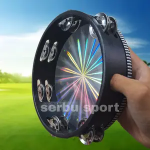 Tamborin hologram 8 inch double krecekan tambourine tamborine