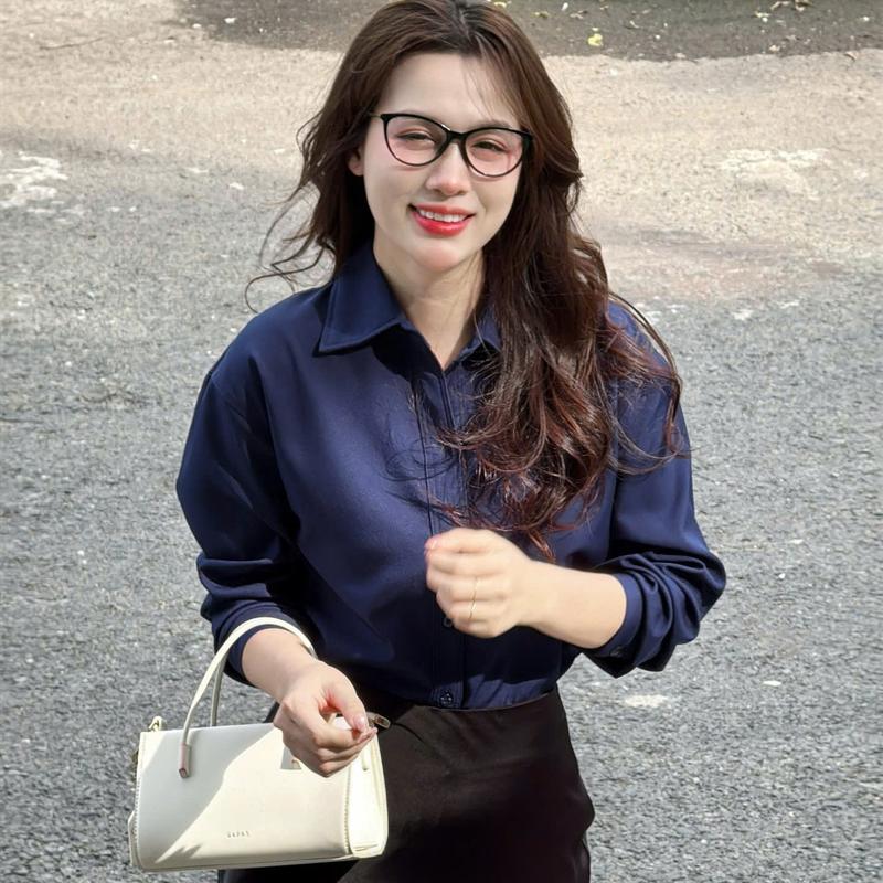 ÁO SƠMI FORM RỘNG DÀI TAY CHẤT VẢI SỢI TRE THOÁNG MÁT MÙA HÈ A11