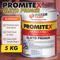 Gambar (5 KG) Cat Dasar Anti- Karat PROMITEX Alkyd Primer Meni Besi Zinc Chromate - Red dari Boxer Paint Official Store Kab. Sidoarjo 1 Tokopedia