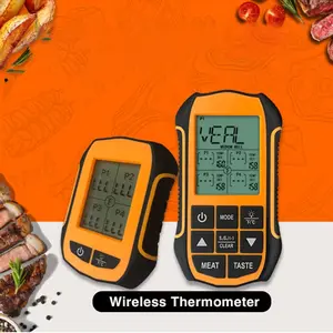 VIANEY Termometer Makanan Daging Digital Wireless 4 Probe with Timer - KT210