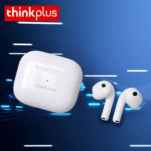 COD Headphone Bluetooth Nirkabel Sejati ThinkPlus Pro A5 dengan Kontrol Sentuh, Bluetooth 5.3, Daya Tahan Baterai Lama, Tahan Air dan Keringat untuk Penggunaan Sehari-hari, Cocok untuk Bermain Game, Olahraga, dan Musik, Pengisian Cepat USB-C