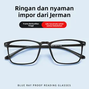 【On Sale】Kacamata Baca Lensa Plus Auto Focus Antiradiasi Sport glasses Pria wanita PremiumOriginal