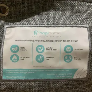 HAPIHOME Bamboo Charcoal Bag 75gr 200gr 300gr 400gr 600gr | Natural Air Purifying Bag | Dehumidifier | Penghilang Bau Penyerap Bau Mobil | Car Air Purifier | Serap Lembab | Hapi Home Arang Bambu Akftif 100% ORIGINAL