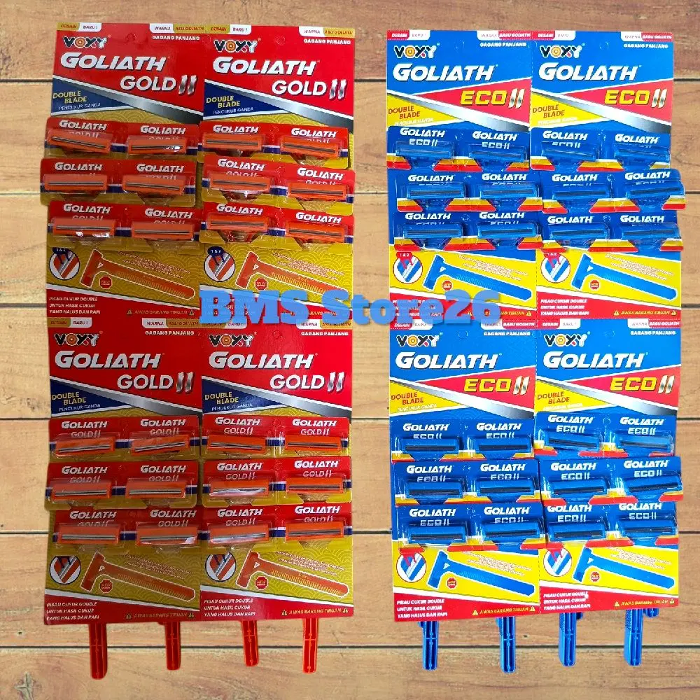 Kerokan Jenggot Goliath - Alat Cukur Kumis - 1 Lembar Isi 24 Pcs