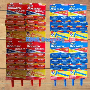 Kerokan Jenggot Goliath - Alat Cukur Kumis - 1 Lembar Isi 24 Pcs