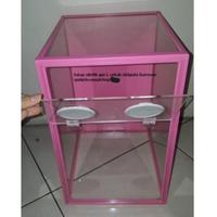 Gambar TUTUP AKRILIK GEX L UNTUK KANDANG BURROWER dari spider lover petshop Kota Bandung 1 Tokopedia