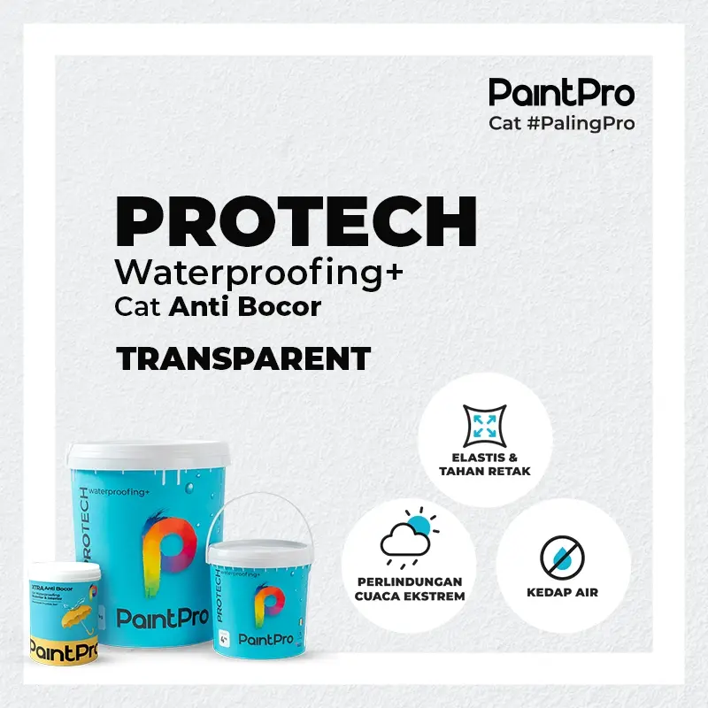 PaintPro Xtra Anti Bocor Pelapis Anti Bocor  Warna Transparent 4 KG