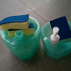 samiaku- Dispenser sabun cair cuci piring + spoon Biru Plastik Aesthetic pump sabur cair serbaguna