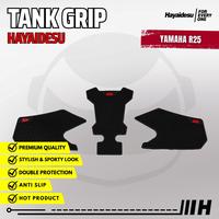 Gambar Hayaidesu Tank Pad & Tank Grip YAMAHA R25 - Piranha Skin Motive - FULL HITAM dari Hayaidesu Indonesia Kab. Tangerang 2 Tokopedia