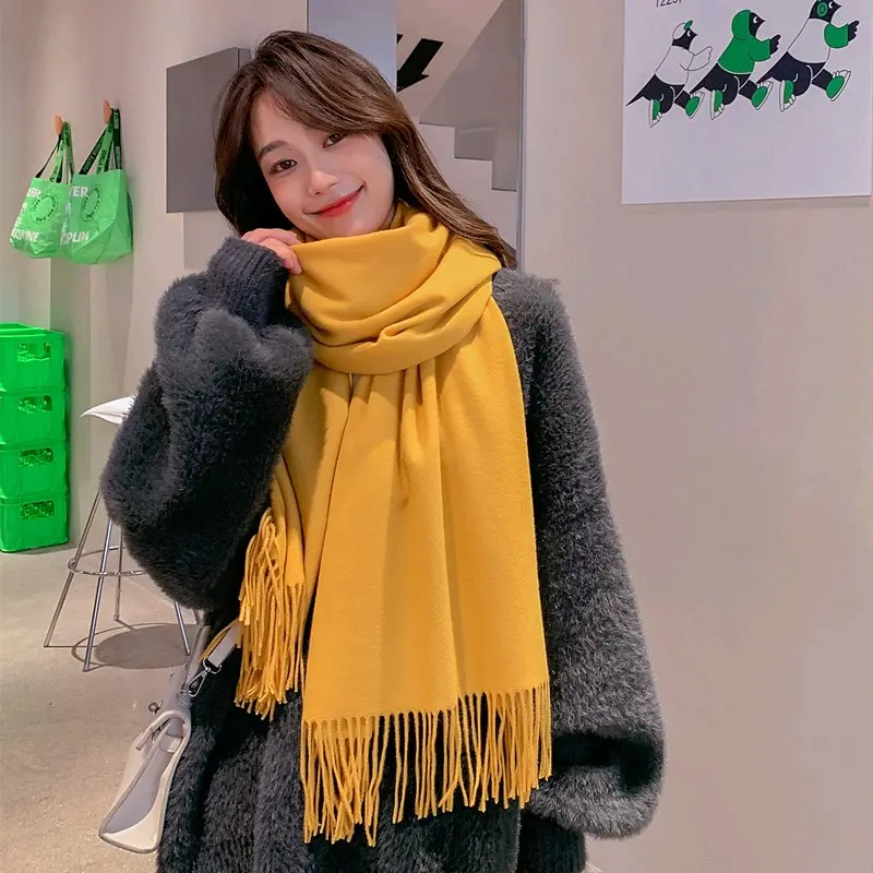Syal Korea Cashmere Thin Immitation Fashion Winter Autumn Musim semi/pashmina/kerudung/hijab Selendang 7