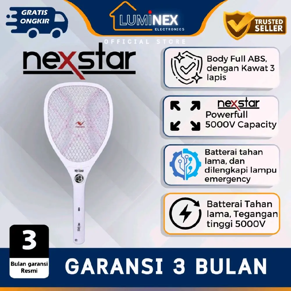 Raket Nyamuk listrik electric anti nyamuk Nexstar NST M78