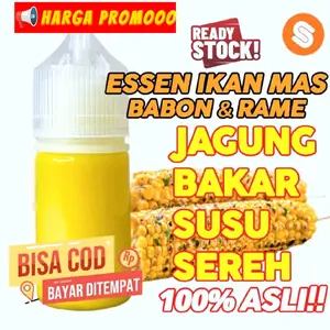 Essen mancing ikan mas biang Aroma Jagung Bakar, Susu, Sereh 100% Asli Paling Bagus Buat mancing Ikan Mas Babon Dan Rame Segala Umpan mancing Dan Cuaca pakan ikan