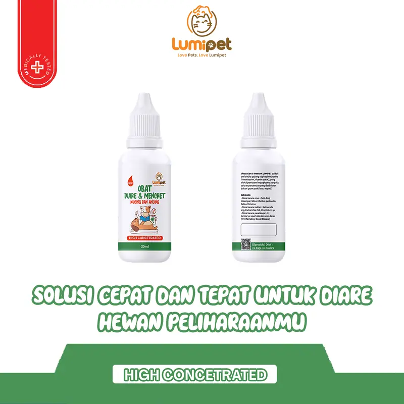 LUMIPET Obat Diare dan Mencret Ampuh Kucing dan Anjing High Concentrated Vitamin Gangguan Pencernaan Lambung 6