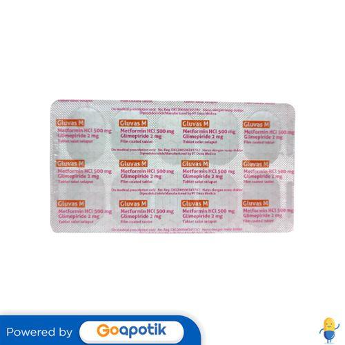 GLUVAS M 2/500 MG STRIP 10 TABLET