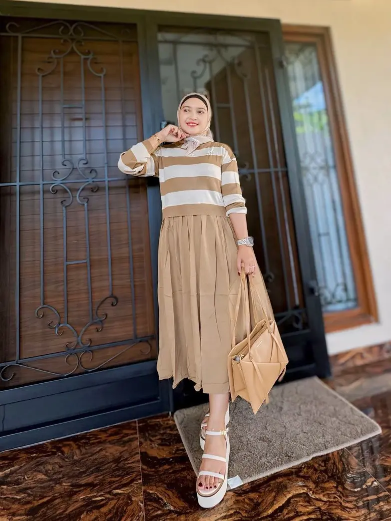 KODE NFC 2 CAMPUR MIX ATASAN DRESS SETROK SETCEL MIDI GAMIS BUSANA MUSLIM WANITA 1 mei mlm