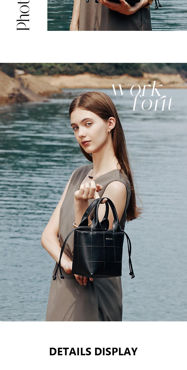 Product Introduction of [Cryzant Bag] BOSTANTEN Tas Selempang Wanita Handbag Sling Bag Tas Simple Jalan Jalan Berkapasitas Besar Tas Serut Kulit Sintetis 28