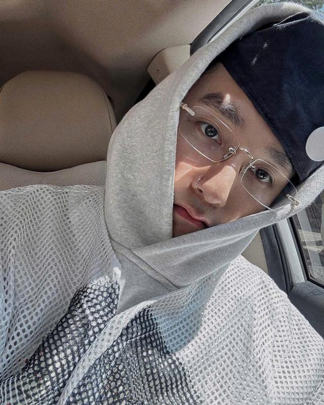 M71 Mắt kính mát tổng tài nam nữ tròng kính mắt chủ tịch không viền hình chữ nhật chống nắng gọng kính cận kim loại thời trang