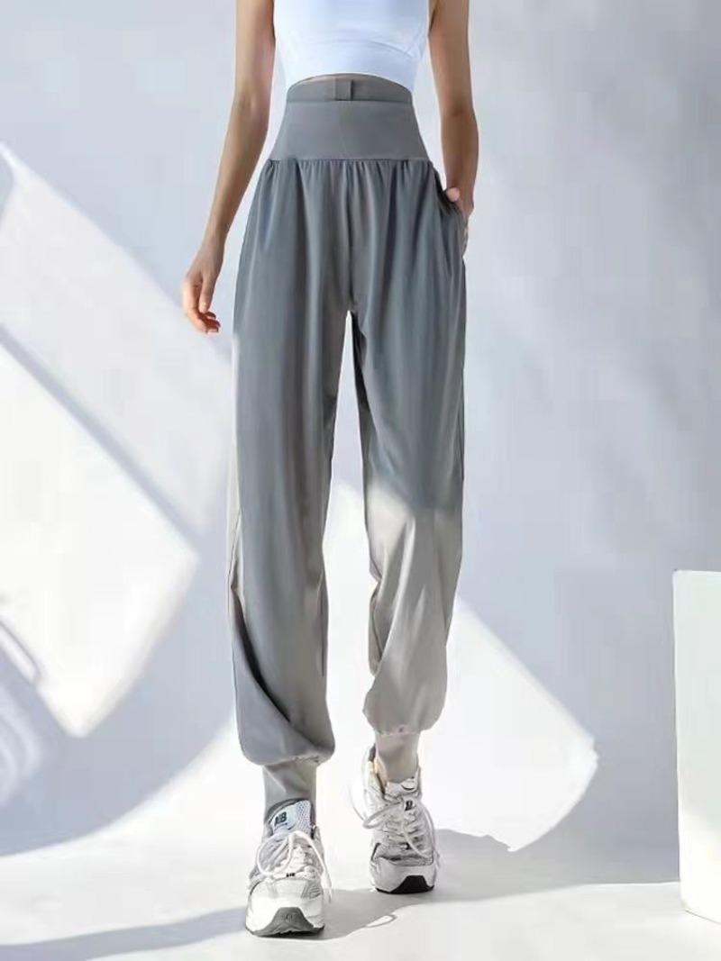 Product Introduction of Fitness girl belly tucked loose sweatpants corseted running outdoor spring summer thin high waist casual yoga trousers 9
