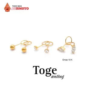 Anting Emas Toge Berat Super Ringan - GD J5 Ismoyo gold