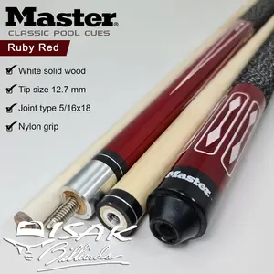 MASTER MIC-08 RED - POOL BILLIARD CUE STICK STIK BILIAR BILYARD MERAH MURAH
