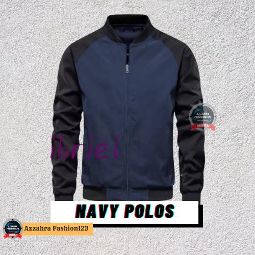 Product Introduction of JAKET Zipper KATUN FLACEE  KOMBINASI KERAH PENDEK MURAH Tebal Distro Casual Bomber Keren Fleece Hitam 5