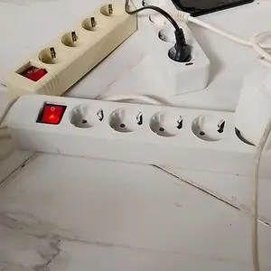 PPlus Stop Kontak colokan 2/3/4/5Lubang panjang kabel  3M 5M Kuningan SNI\stopkontak murah \stopkontak aman kotak saklar tembaga  set