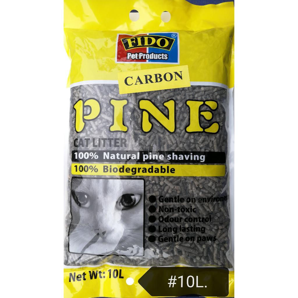 Carbon Infused FIDO Pine Cat Litter Sand 10Litre Rabbit Hamster Bird Wood Pinewood Animal Bedding 6kg Kucing Arnab Burung