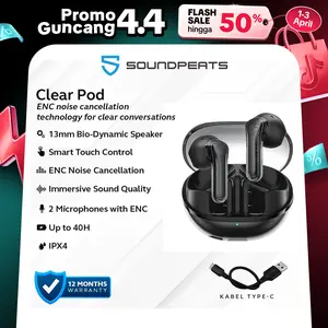 SoundPEATS Clear pod True Wireless with ENC Noise Cancellation