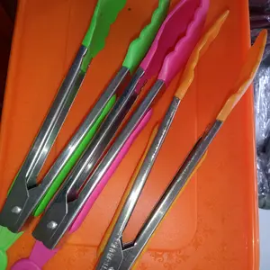Jepitan stenlis steel plastik jepitan roti gorengan mie Stainless