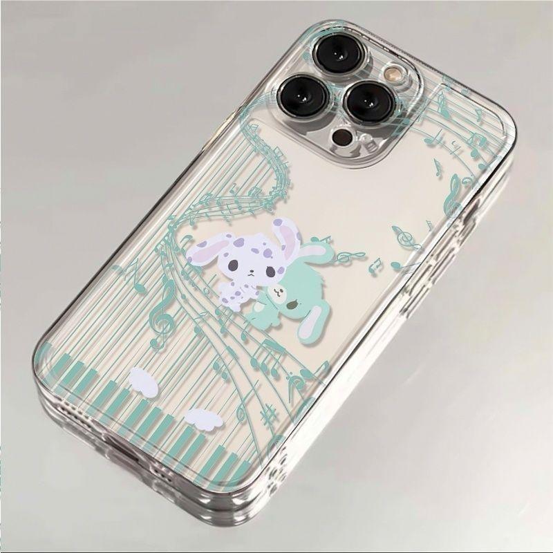 Ghi chú thỏ vỏ không gian áp dụng cho Apple 17 vỏ mềm 16 trong suốt 15 lỗ tinh tế 14 đơn giản 13 vỏ điện thoại di động