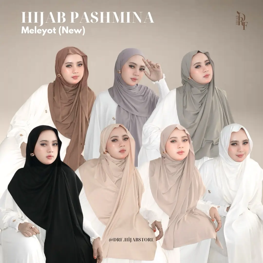 Hijab Pashmina Meleyot (Bahan Rayon) | Drf.Hijabstore