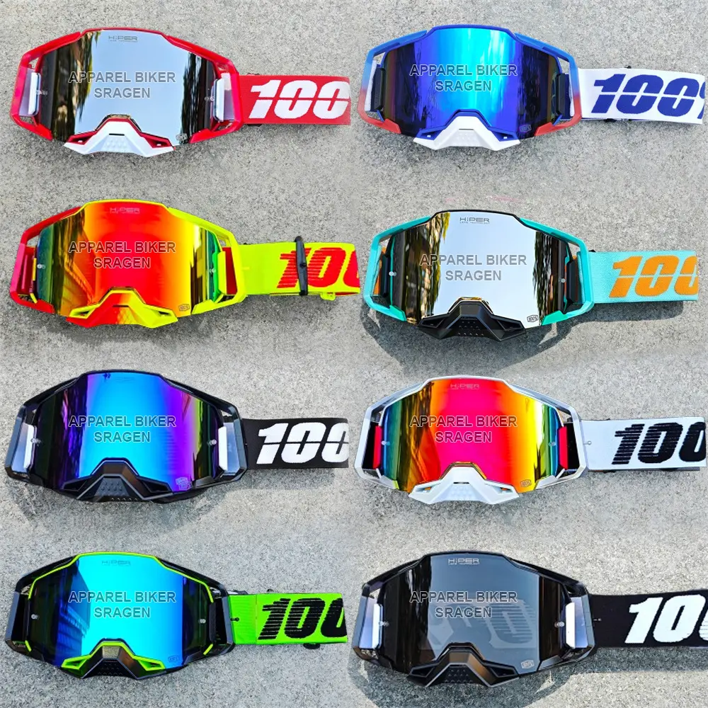 Kacamata Helm Trail Goggle Helm Cross AR-MEGA HIPER Anti Fog Kokoh Goggle Premium Anti Selip Kacamata Adventure Motocross