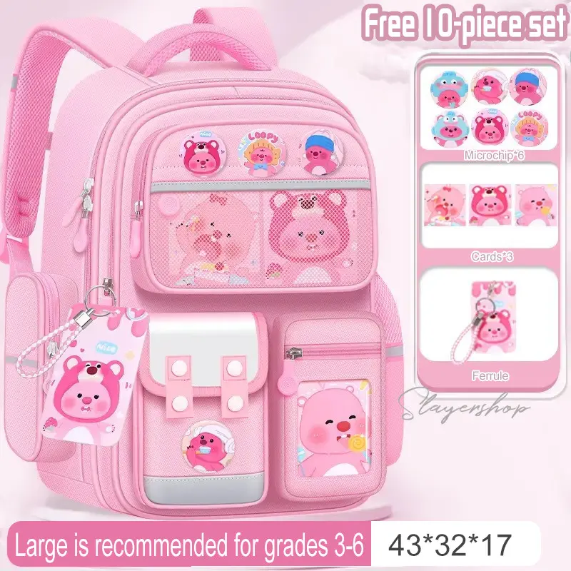 [ Free Bonus ] Tas Sekolah loopy Anti Air / Tas Anak