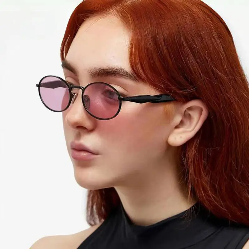 Kacamata Hitam Wanita Fashion Oval ABL9000PR Full Set Box dan lap Sunglasses 1