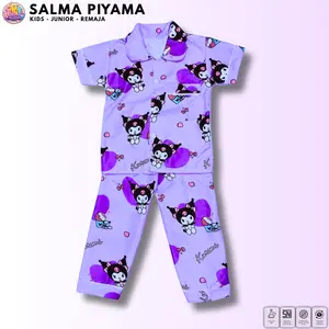 Setelan Piyama anak Baju Tidur Kancing Perempuan/Laki-laki 10-16+ Tahun -  Salma Collection