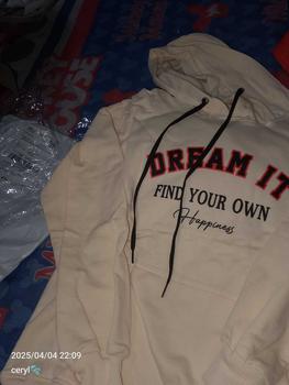 Product Review of SWEATER HOODIE DREAM IT UNISEX SABLON DTF    Distro Fleece Digital from c**🫧 0
