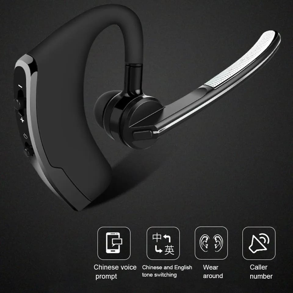 V8 Ear Mounted Wireless Bluetooth Earphone For Business Calls Noise Reduction Mini Single Headset V8 Ear Mounted Wireless Bluetooth Earphone For Business Calls Noise Reduction Mini Single Headset