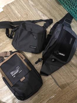 Product Review of PUSHOP PAKET BUNDLING HEMAT PSHP45K-02 - Paket Tas Selempang Pria Wanita 45 Ribu Dapat 3pcs Tas Slingbag Canvas dan Mini Sling bag Casual Polos Cowok Cewek Hitam Pria from T**a 0